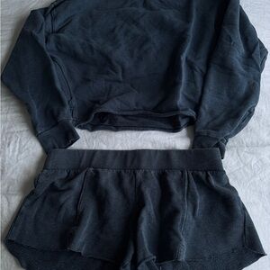 Cozy Zella Sweatshirt and Shorts Set
